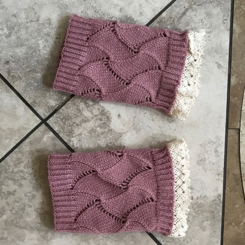 Coral pink knee cuffs - Picture 4 of 5